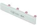 Push-in type jumper bar; insulated; 10-way; Nominal current 63 A; light gray