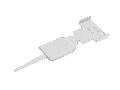 Shield connecting plate; 4-pole; for sockets
