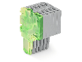 2-conductor female connector; 1.5 mm; 6-pole; 1,50 mm; green-yellow, gray