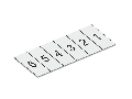 Marking strips; cut to a defined length; not stretchable; white