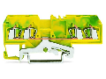 4-conductor ground terminal block; 2.5 mm; suitable for Ex e II applications; center marking; for DIN-rail 35 x 15 and 35 x 7.5; CAGE CLAMP; 2,50 mm; green-yellow