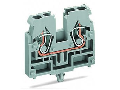 2-conductor terminal block; without push-buttons; with snap-in mounting foot; for plate thickness 0.6 - 1.2 mm; Fixing hole 3.5 mm ; 2.5 mm; CAGE CLAMP; 2,50 mm; orange