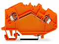 2-conductor through terminal block; 2.5 mm; center marking; for DIN-rail 35 x 15 and 35 x 7.5; CAGE CLAMP; 2,50 mm; orange