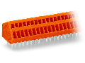 PCB terminal block; 0.5 mm; Pin spacing 2.54 mm; 7-pole; CAGE CLAMP; 0,50 mm; orange