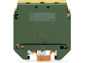 3-conductor ground terminal block; 95 mm; with contact to DIN rail; for DIN-rail 35 x 15 and 35 x 7.5; 2.3 mm thick; copper; SCREW CLAMP CONNECTION; 95,00 mm; green-yellow