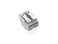 Lighting connector; push-button, external; for Linect; without ground contact; N-L; 2-pole; Cod. L; Lighting side: for solid conductors; Inst. side: for all conductor types; max. 2.5 mm; Surrounding air temperature: max 85C (T85); 2,50 mm; whit