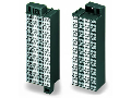 Matrix patchboard; 32-pole; Marking 33-64; Colors of modules: gray/white; Module marking, side 1 and 2 vertical; 1,50 mm; dark gray