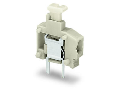 Stackable PCB terminal block; push-button; 1.5 mm; Pin spacing 3.96 mm; 1-pole; Push-in CAGE CLAMP; 1,50 mm; light gray