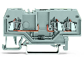 Component terminal block; 3-conductor; with diode 1N4007; anode, right side; for DIN-rail 35 x 15 and 35 x 7.5; 1.5 mm²; CAGE CLAMP®; 1,50 mm²; gray