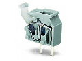 Stackable PCB terminal block; push-button; 2.5 mm; Pin spacing 7.5/7.62 mm; 1-pole; CAGE CLAMP; commoning option; 2,50 mm; light gray