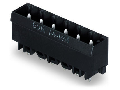 THR male header; 1.0 x 1.0 mm solder pin; straight; Pin spacing 5 mm; 3-pole; black