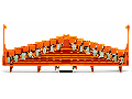8-level same potential terminal block; for 35 x 15 mounting rail; 1,50 mm; orange