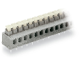PCB terminal block; push-button; 1.5 mm; Pin spacing 5/5.08 mm; 16-pole; Push-in CAGE CLAMP; 1,50 mm; gray