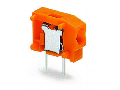 Stackable PCB terminal block; 1.5 mm; Pin spacing 3.81 mm; 1-pole; PUSH WIRE; 1,50 mm; orange