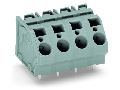 PCB terminal block; 6 mm; Pin spacing 10 mm; 3-pole; suitable for Ex-i applications; CAGE CLAMP; commoning option; 6,00 mm; blue