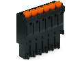 1-conductor female plug; push-button; direct marking; 1.5 mm; Pin spacing 3.5 mm; 3-pole; 1,50 mm; black