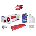 Pachet Promo Complet Patut Baieti 2-8 ani Start Spiderman cu saltea cu lana, husa, perna, lenjerie pat, pilota- PC-PCH-CMP-PRO-STR-SPM-70