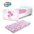 Pat Fetite 2-8 ani Start Pink Fairy cu saltea cu lana inclusa - PC-P-MOK-PFR-70