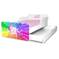 Pat pentru Fetite 2-12 ani Start Rainbow Unicorn cu sertar inclus, fara saltea- PC-P-BAL-RUNC-80