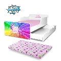 Pat Fetite 2-12 ani Start Rainbow Unicorn, contine sertar si saltea cu lana 160x80 cm  - PC-P-MK-RPFR-SRT-80