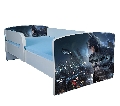 Pat 2-8 ani cu Batman cu protectii detasabile, sertar si saltea 140x70 incluse PTV1682