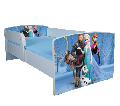 Pat fetite 2-6 ani Frozen model cu sertar si saltea 130x60cm ptv3390