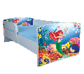 Pat Mica Sirena 130x60 pentru fetite, varianta fara sertar ptv3349
