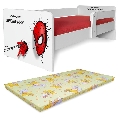 Pat Copii Spiderman P1 2-6 Ani Cu Saltea Basic Si Protectie Laterala Detasabila - Pc-p-bas-spdm-p1-60