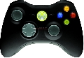 MicroSoft - Gamepad XBOX 360 Wireless Controller (Black)