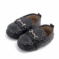 Pantofiori eleganti negri cu catarame (Marime Disponibila: 3-6 luni (Marimea 18 incaltaminte)),LID2081-1-p01