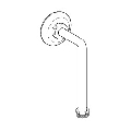 Set de alimentare 1/2 pisoar pe partea de sus  - Grohe