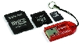 Card memorie Kingston MicroSD 2GB cu doua adaptoare