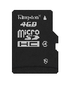 Card memorie Kingston MicroSD HC Class4 4GB