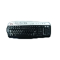 Tastatura RPC Multimedia KMV-8102BS, Negru/Argintiu